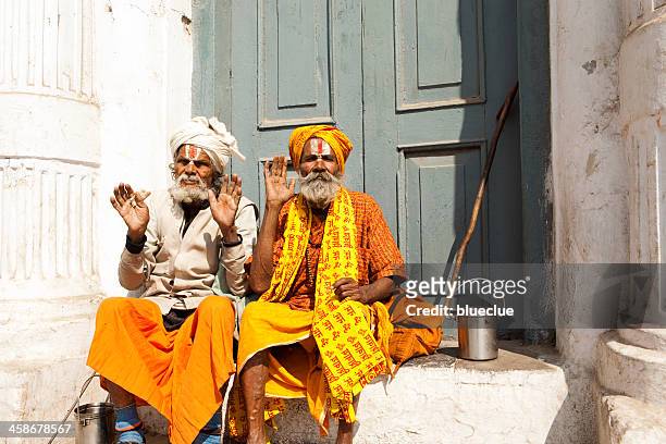 holy men in kathmandu, nepal - blue eyed soul stock pictures, royalty-free photos & images