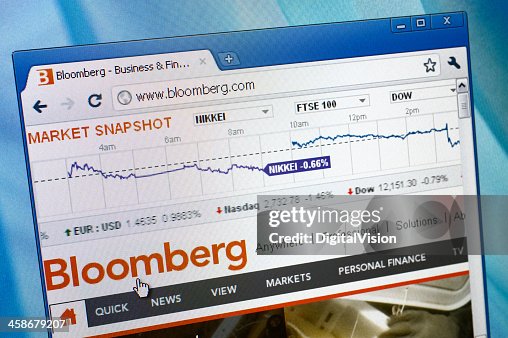 Bloomberg Webpage On The Browser High-Res Stock Photo - Getty Images