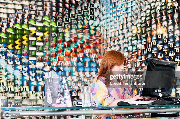 lomography store in spitalfields market - lomo camera stock pictures, royalty-free photos & images
