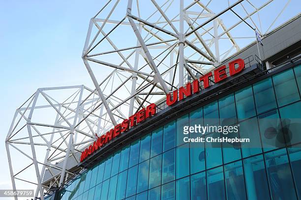 manchester united - old trafford - manchester united vs manchester city stock pictures, royalty-free photos & images