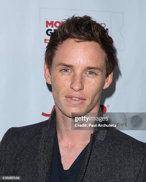 Actor Eddie Redmayne attends AARP's 2nd annual "Movies For Grownups" film showcase featuring "The Theory Of Everything" at Regal 14 at LA Live...