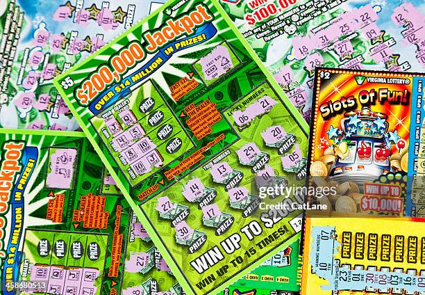 losing lottery scratch-off cards - scratch card stock pictures, royalty-free photos & images