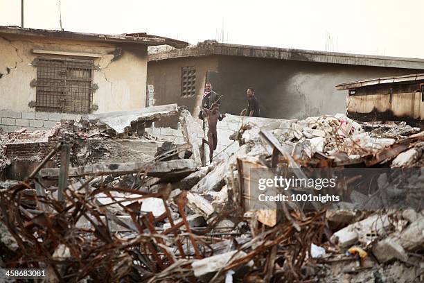 life after the earthquake, haiti - hispaniola stock pictures, royalty-free photos & images