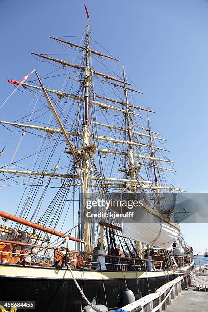 georg stage in harbor - school denmark stock pictures, royalty-free photos & images