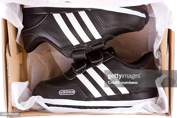 adidas shoes - adidas shoes stock pictures, royalty-free photos & images