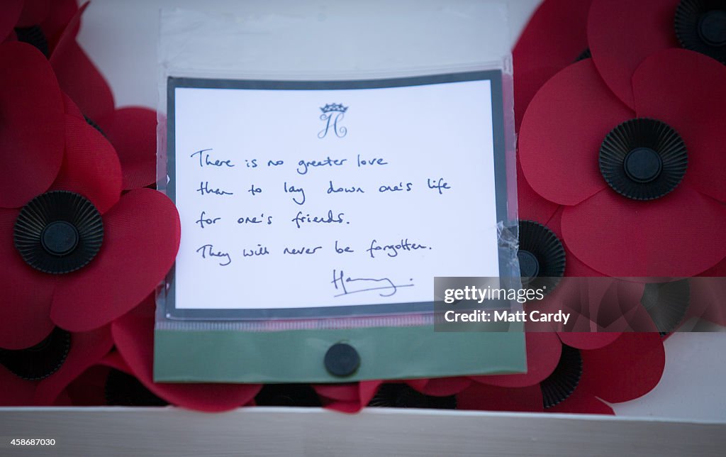 British Troops In Kandahar Participate In A Remembrance Sunday Service