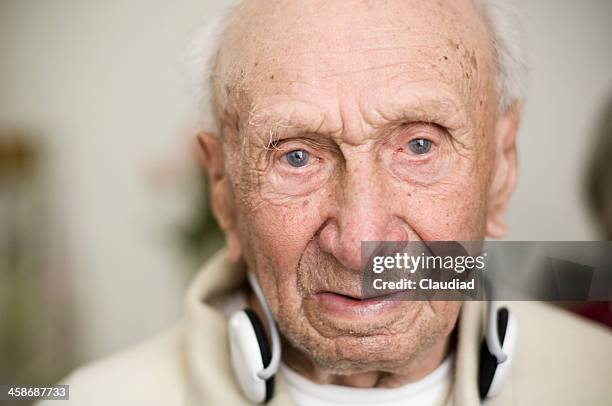 portrait of a senior over 100 years old - 109 stock pictures, royalty-free photos & images