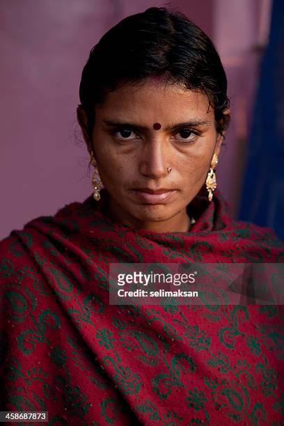 portrait of indian woman - rishikesh stock pictures, royalty-free photos & images