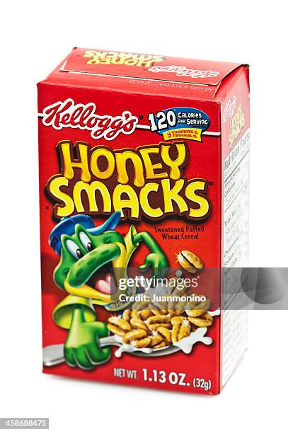 honey smacks - cereal boxes stock pictures, royalty-free photos & images