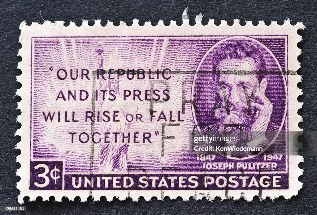 ジョセフ Pulitzer Stamp