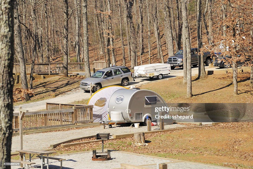 RVs in campground