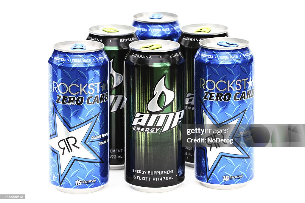 Rock Star and AMP energy dirnk