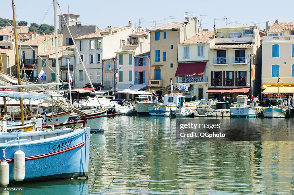 Boats in the coastal Village of Cassis, France