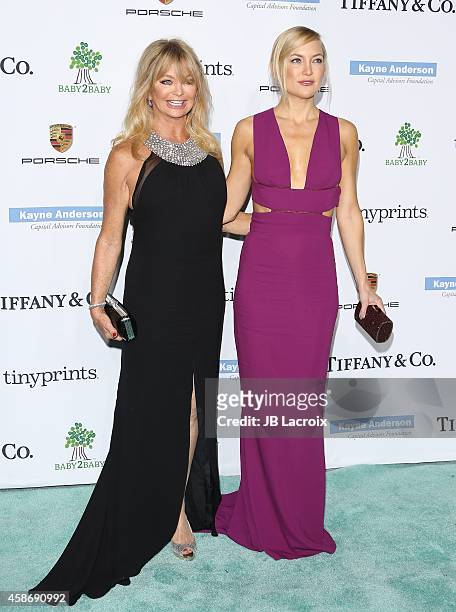 Goldie Hawn and Kate Hudson attend The 2014 Baby2Baby Gala, Presented by Tiffany & Co at The Book Bindery on November 8, 2014 in Culver City,...