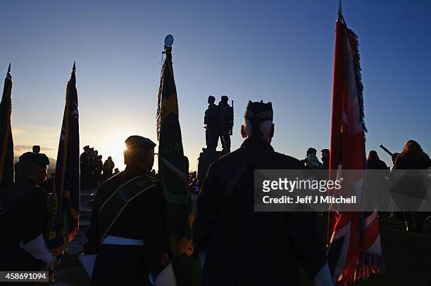 Both serving and former commandos gather during the Commando Memorial Service commemorate and pay respect to the sacrifice of service men and women...