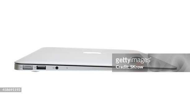 macbook air - closed laptop stock pictures, royalty-free photos & images