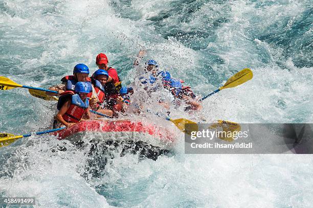 adrenaline - white water rafting stock pictures, royalty-free photos & images