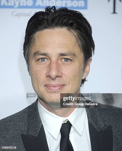 Actor Zach Braff arrives at the 2014 Baby2Baby Gala presented by Tiffany & Co. Honoring Kate Hudson at The Book Bindery on November 8, 2014 in Culver...