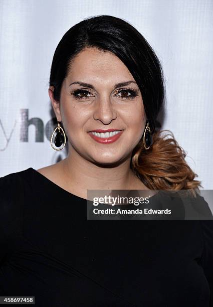 Rebecca Bender arrives at the 3rd Annual Unlikely Heroes Awards Dinner and Gala at the Sofitel Hotel on November 8, 2014 in Los Angeles, California.