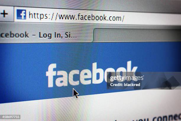 facebook website - facebook stock pictures, royalty-free photos & images
