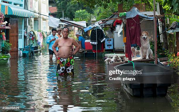 bangkok flood 2011 - thailand house stock pictures, royalty-free photos & images