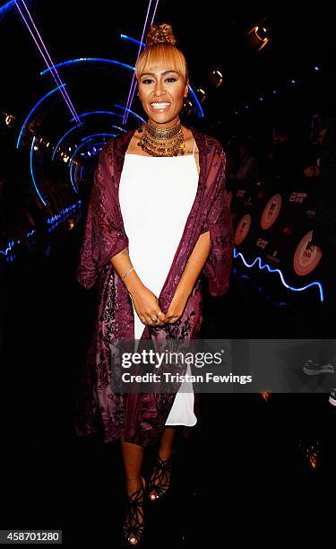 Emeli Sande attends the MTV EMA's 2014 at The Hydro on November 9, 2014 in Glasgow, Scotland.