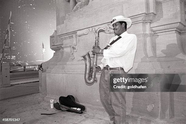 chicago blues - chicago saxophone stock pictures, royalty-free photos & images