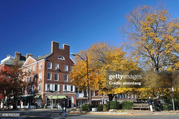 princeton in fall - jersey stock pictures, royalty-free photos & images