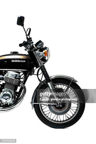 honda cb 750 four in studio shoot front side view - honda japan stock pictures, royalty-free photos & images