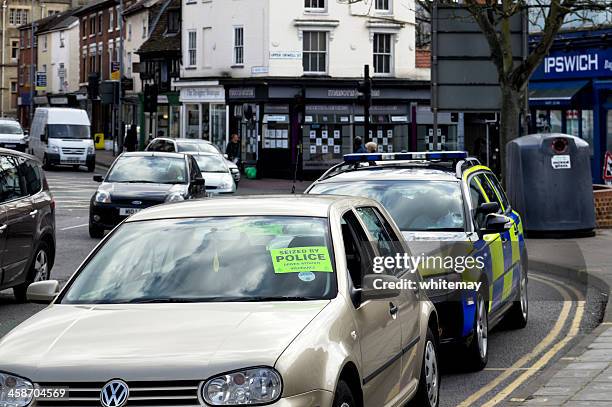 vorgelegten straftat in ipswich - schocktaktik stock-fotos und bilder