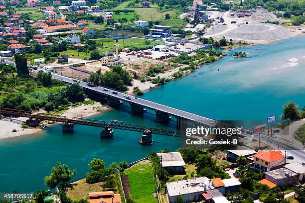 panoramic view, albania - shkoder stock pictures, royalty-free photos & images