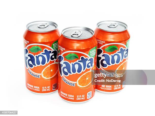 fanta orange soda - fanta stock pictures, royalty-free photos & images