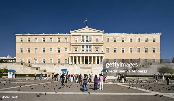 greek parliament - greek parliament stock pictures, royalty-free photos & images