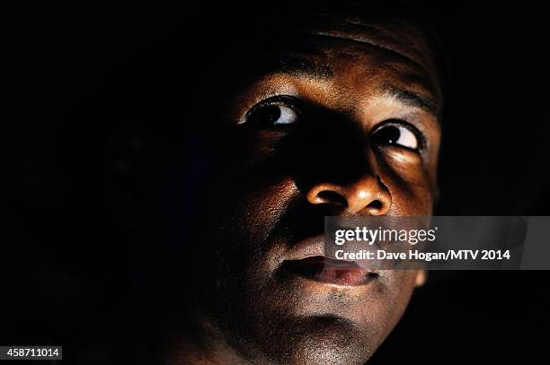 Labrinth poses at the glamour pit during the MTV EMA's 2014 at The Hydro on November 9, 2014 in Glasgow, Scotland.