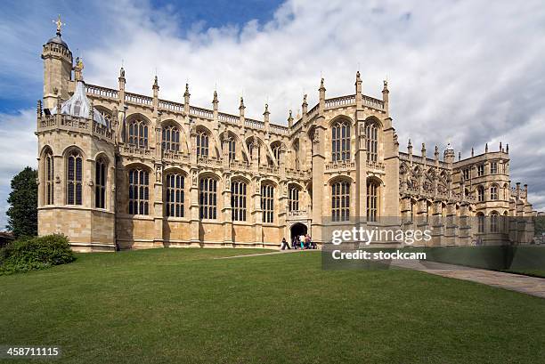 st. george's chapel, windsor castle - st george stock-fotos und bilder