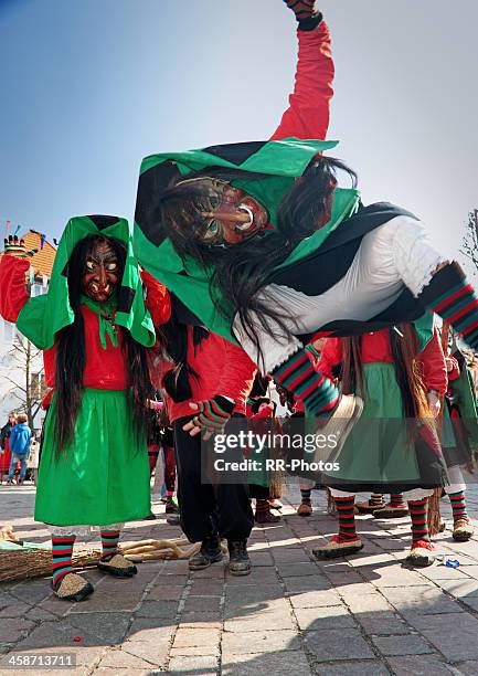 crazy carnival - fasnacht stock pictures, royalty-free photos & images