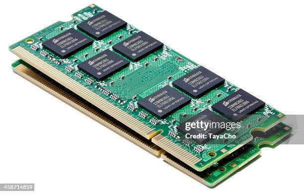 corsair ram de macbook pro isolado - memória de acesso aleatório imagens e fotografias de stock