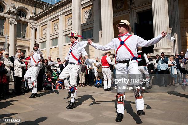 morris dancing in oxford - morris dancer stock pictures, royalty-free photos & images