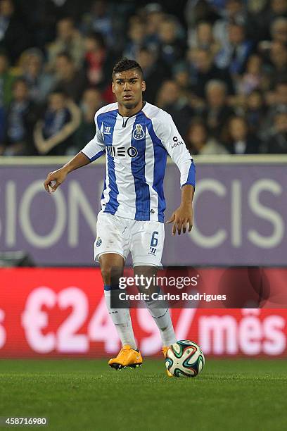 Porto's midfielder Casemiro during the Portuguese First League match between GD Estoril Praia and FC Porto at Estadio Antonio Coimbra da Mota on...