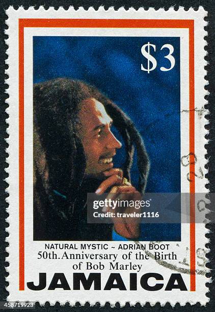 bob marley stamp - bob marley musician stock pictures, royalty-free photos & images