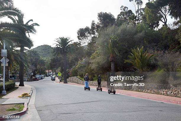 segway tour in avalon, catalina island - terryfic3d stock pictures, royalty-free photos & images
