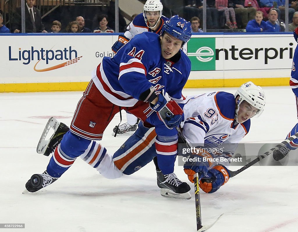 Edmonton Oilers v New York Rangers