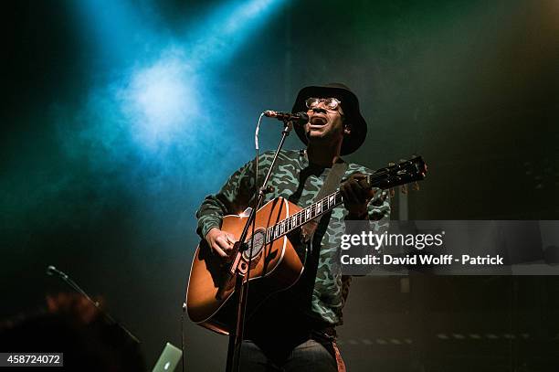 Sway Clarke II performs during Howl Festival at La Gaite Lyrique on November 9, 2014 in Paris, France.