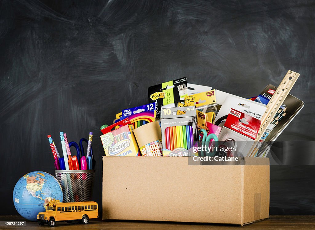 Donation Box for School Supplies