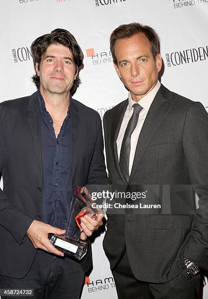 Honoree J. C. Chandor and actor Will Arnett attend The 2014 Hamilton Behind the Camera Awards presented by Hamilton Watch and LA Confidential at The...