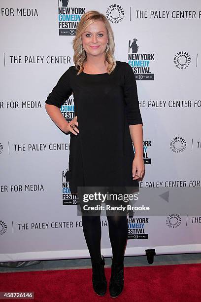 Amy Poehler attends "Id Isn't Always Pretty: An Evening with Broad City" Panel Discussion at The Paley Center for Media on November 9, 2014 in New...