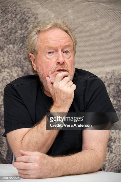 Ridley Scott at the "Exodus: Gods And Kings" Press Conference at Ham Yard Hotel on November 9, 2014 in London, England.