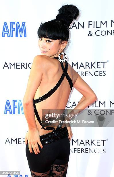 Actress Bai Ling attends The 2014 American Film Market at the Loews Santa Monica Beach Hotel on November 9, 2014 in Santa Monica, California.