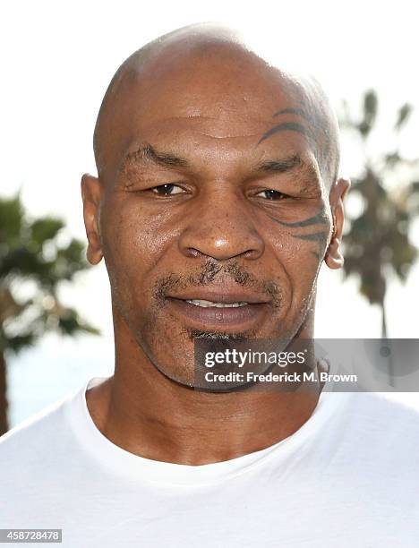 Mike Tyson attends The 2014 American Film Market at the Loews Santa Monica Beach Hotel on November 9, 2014 in Santa Monica, California.