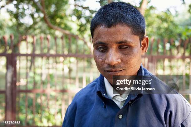 blind indian man - blind man stock pictures, royalty-free photos & images